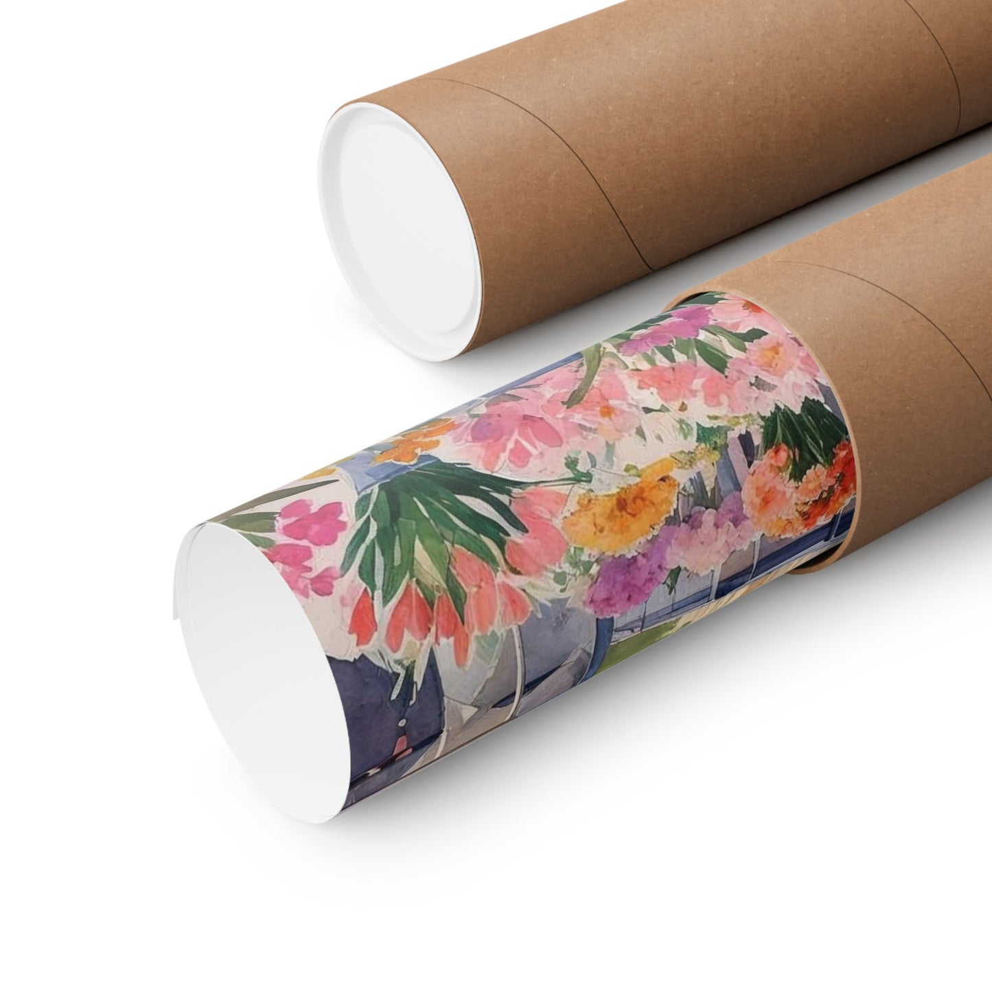 London Flower Market Watercolour Print