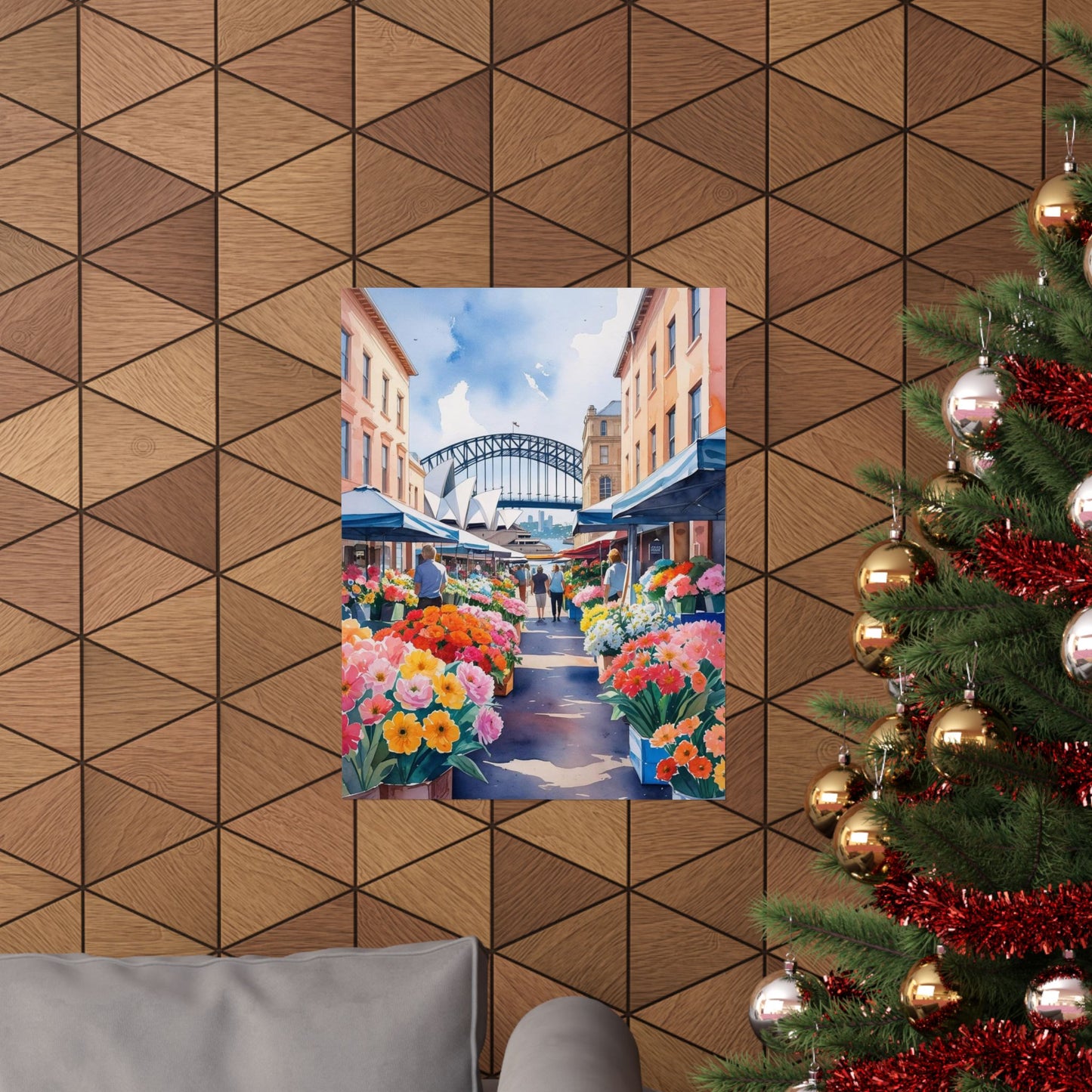 Sydney Flower Market Watercolour Print