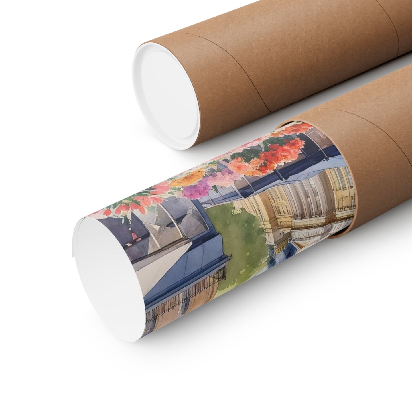 London Flower Market Watercolour Print